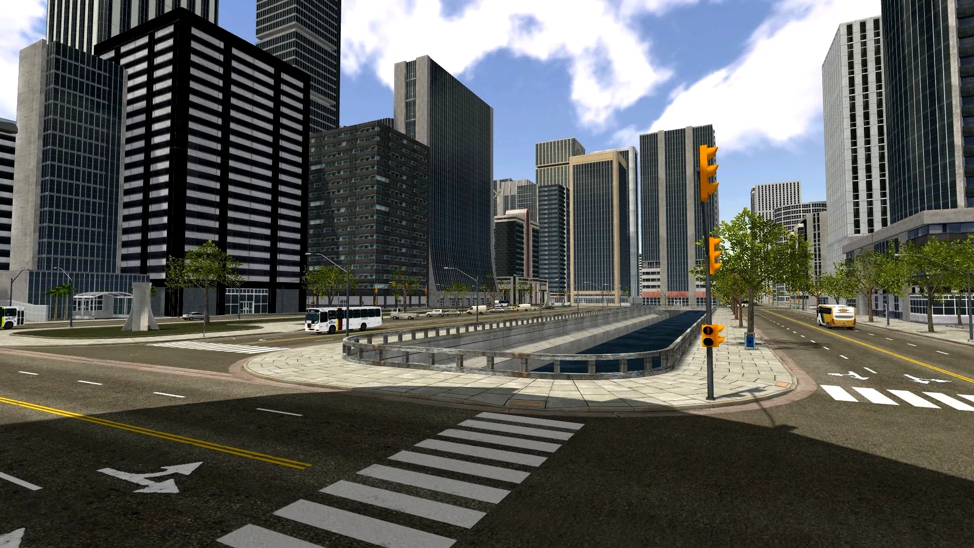 A city generated with MasterPixel3D tools