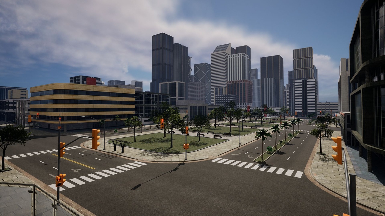 Urban intersection